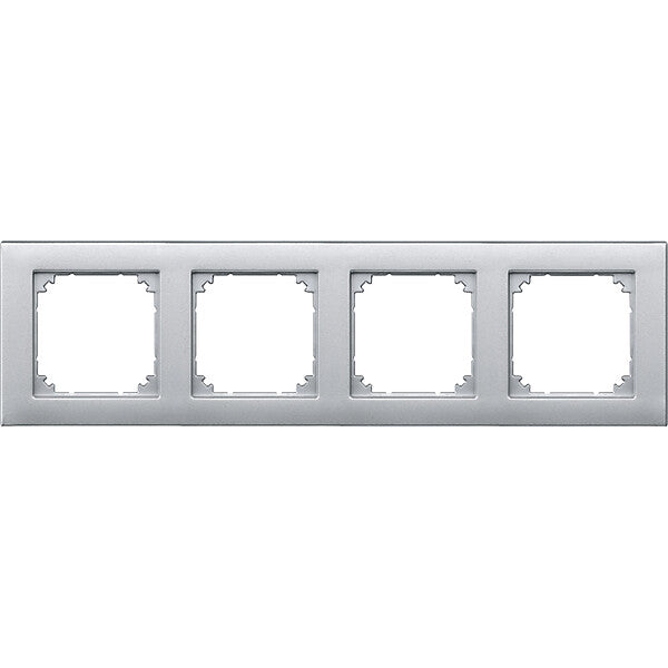 Merten Rahmen 4f.alu waage/senkrecht 486460